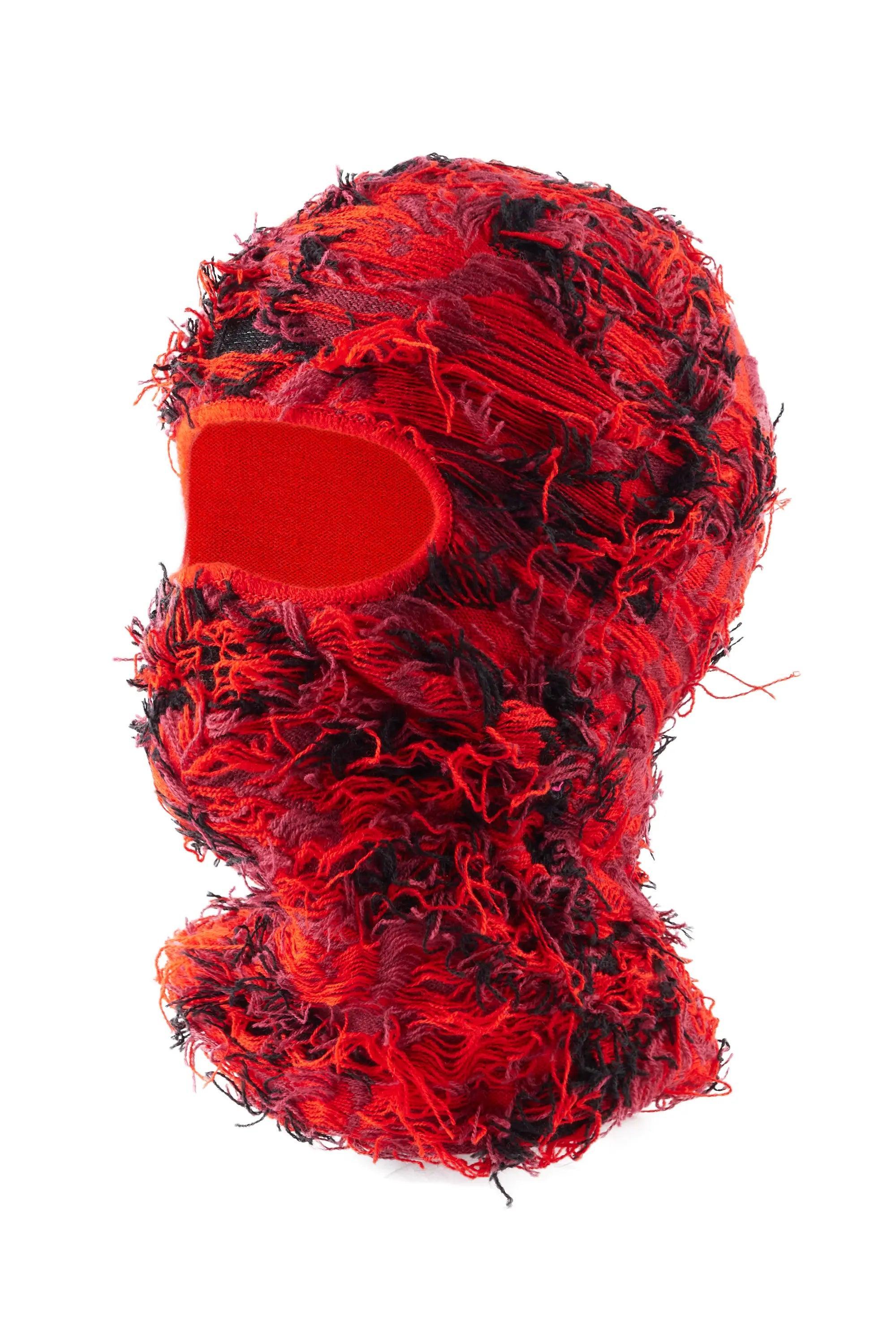 Seantee Red Fuzzy Ski Mask Female Product Image