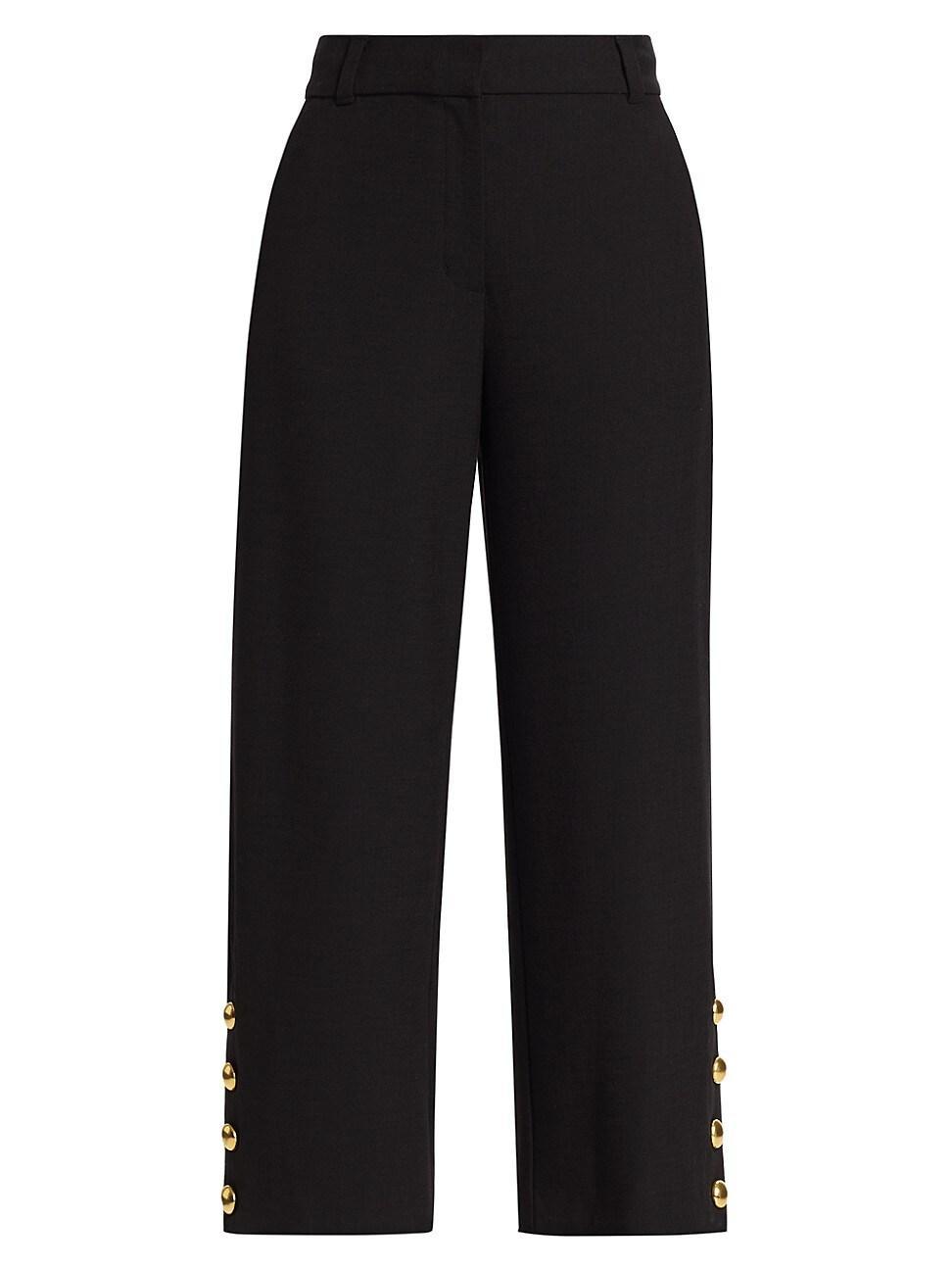 Womens Miki Button-Hem Crop Pant Product Image