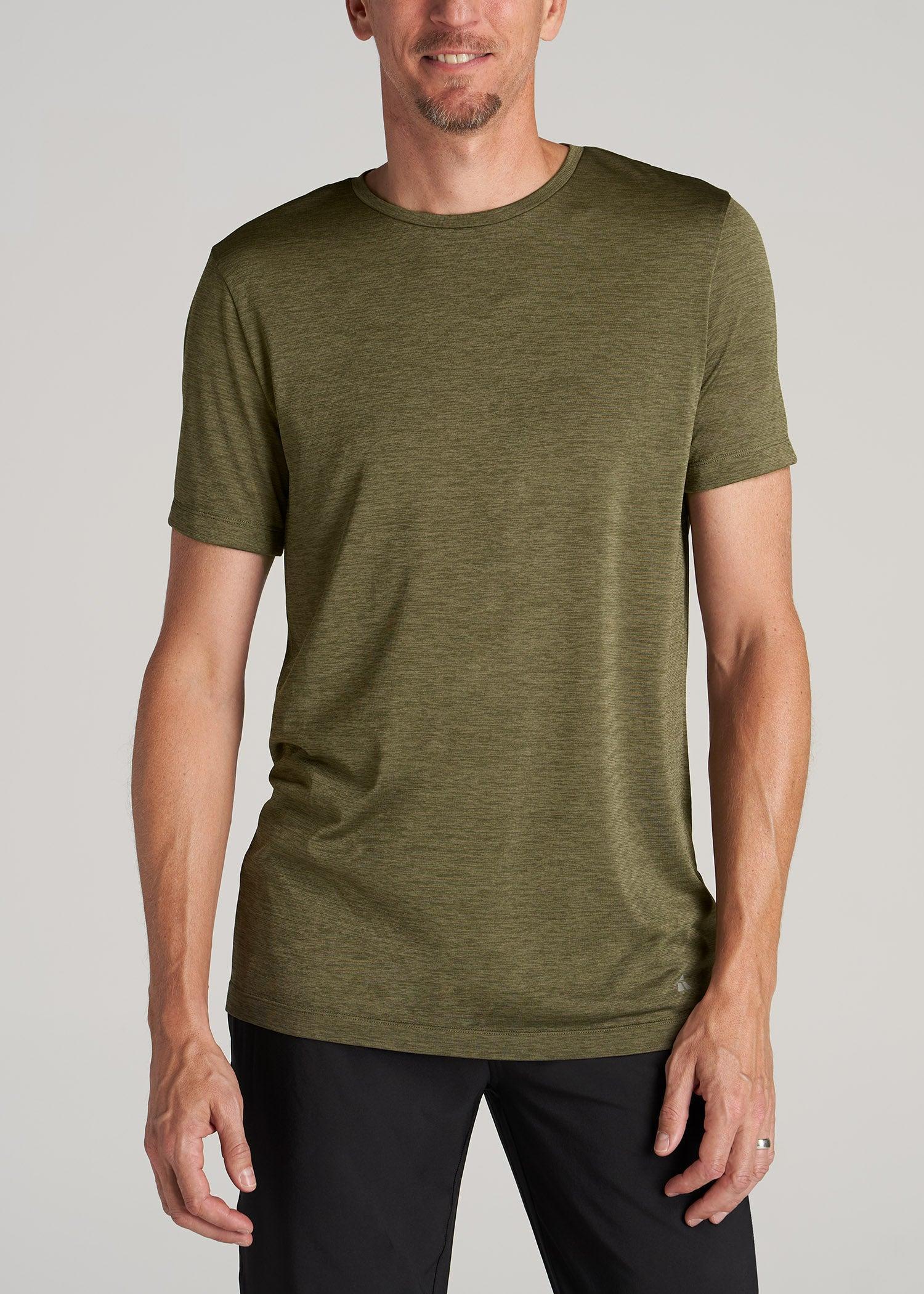 A.T. Performance MODERN-FIT Athletic Jersey Tall Tee in Olive Mix Male Product Image