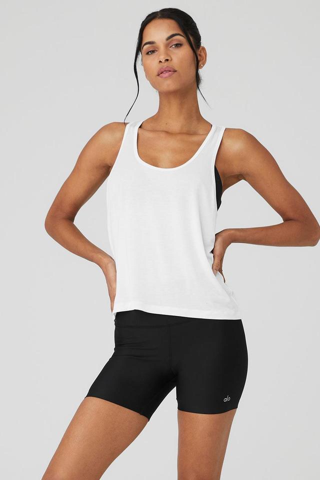 All Day Tank - White Female Product Image