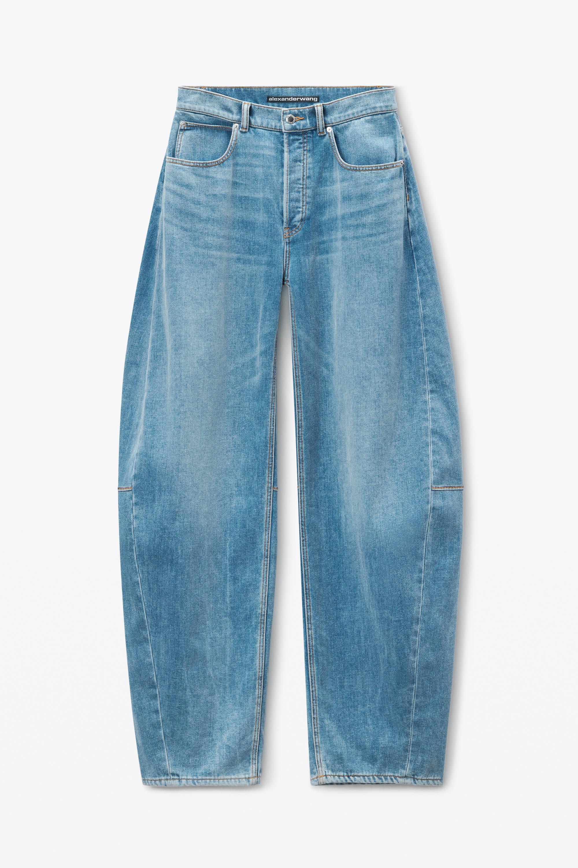 High-waist Ballon Jeans In Brushed Denim Product Image