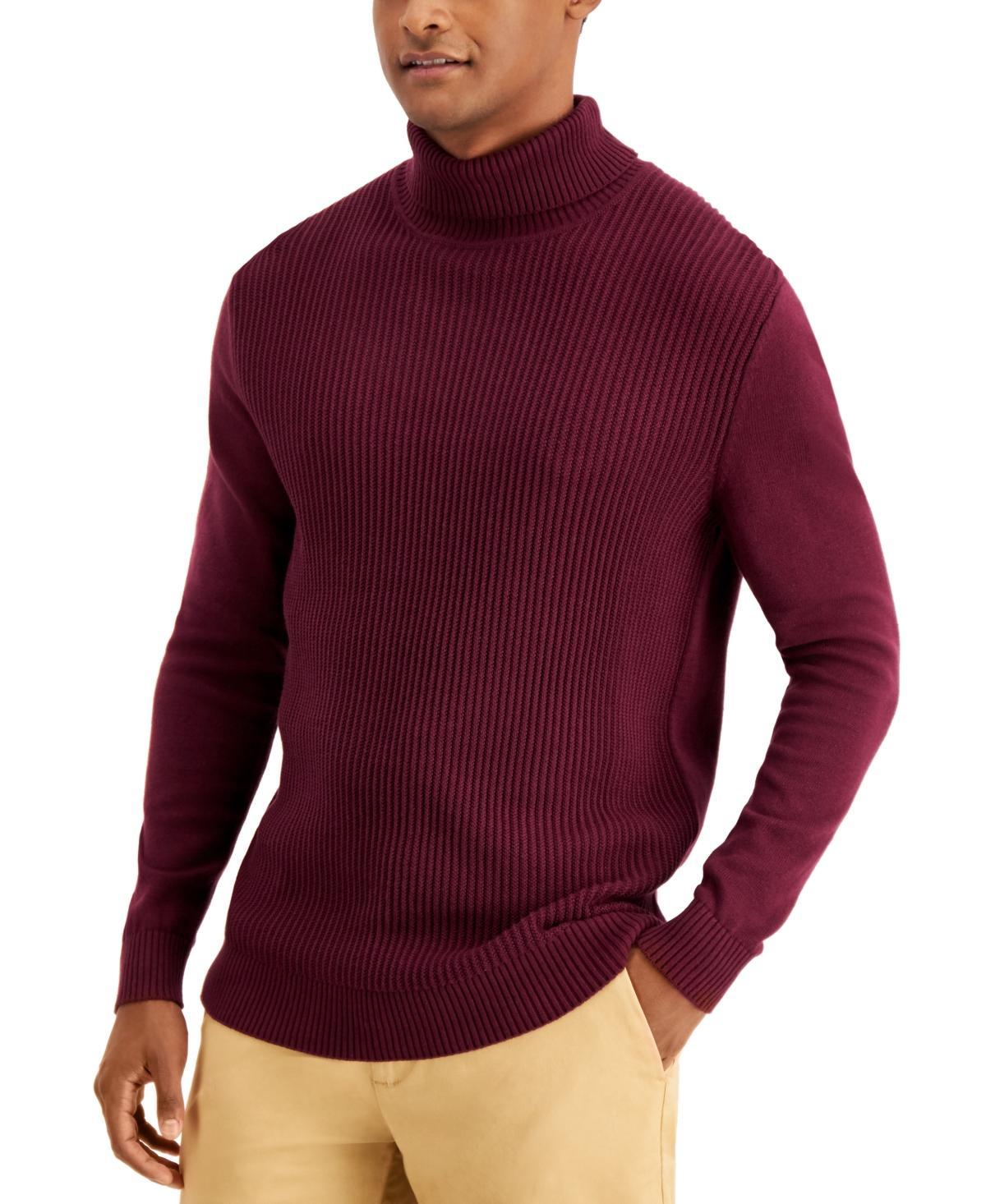 Club Room Mens Textured Cotton Turtleneck Sweater, Created for Macys Product Image