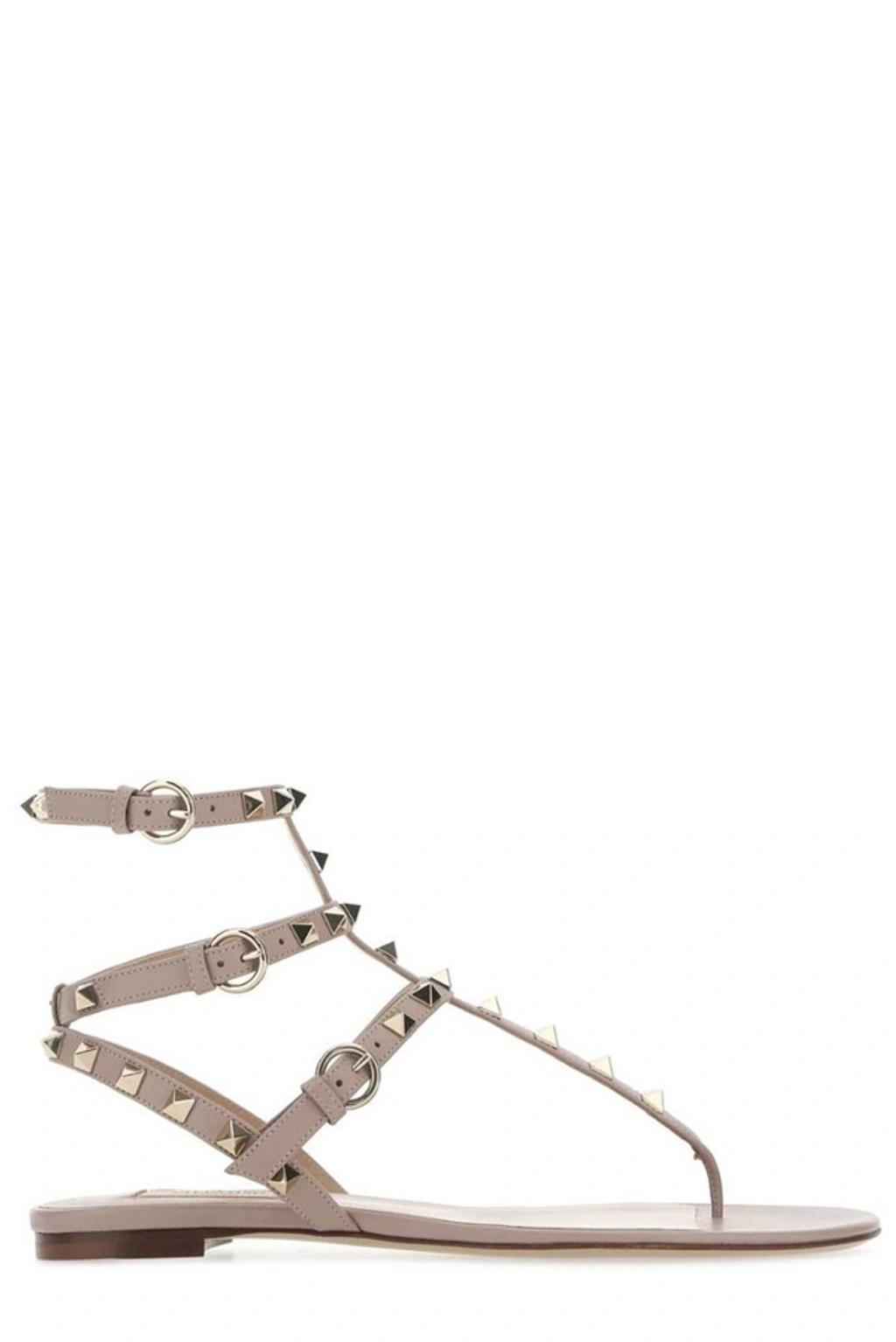 Rockstud Ankle Strap Sandals In Multicolor Product Image