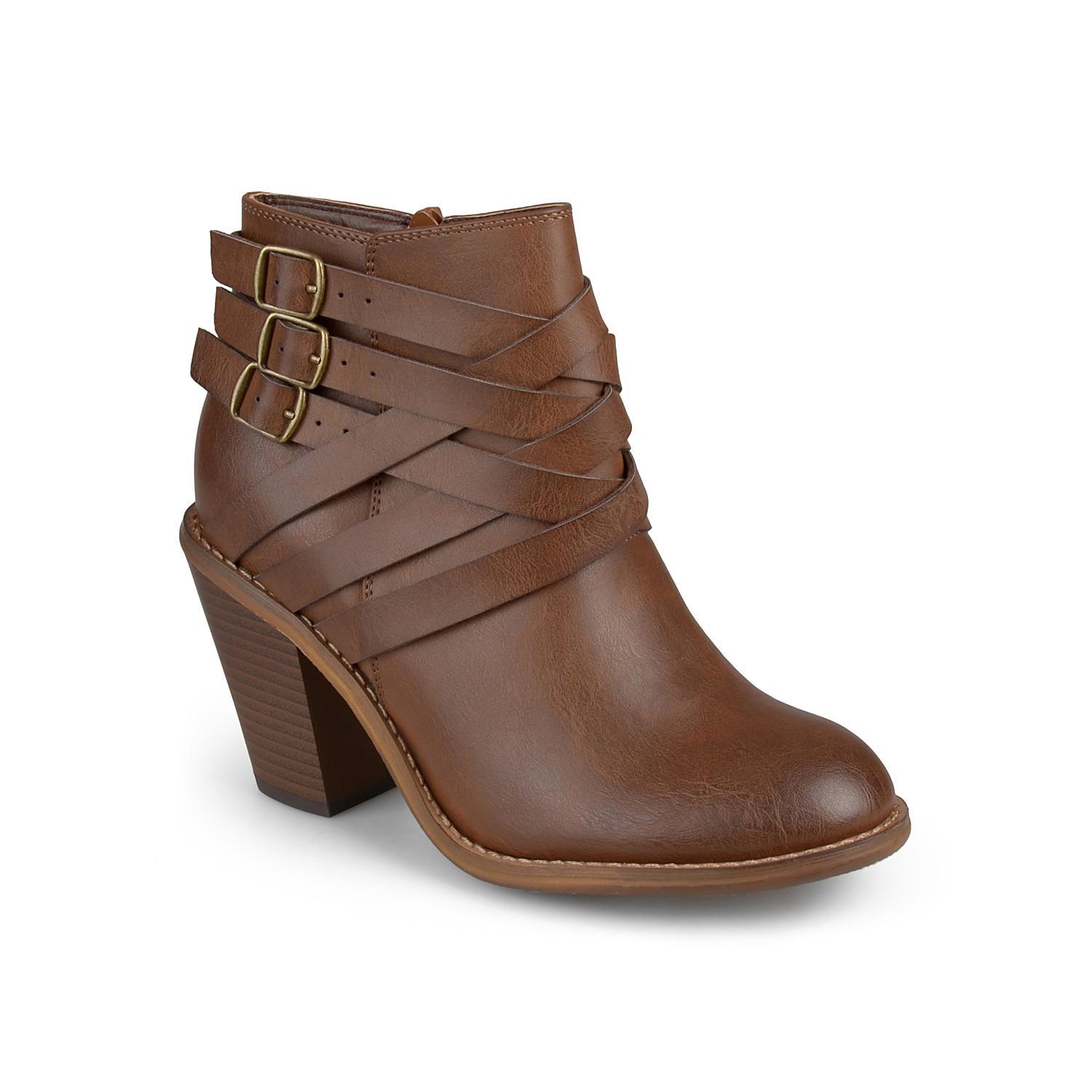 Journee Collection Wide Width Strap Wide Bootie | Womens | | | Boots | Bootie Product Image