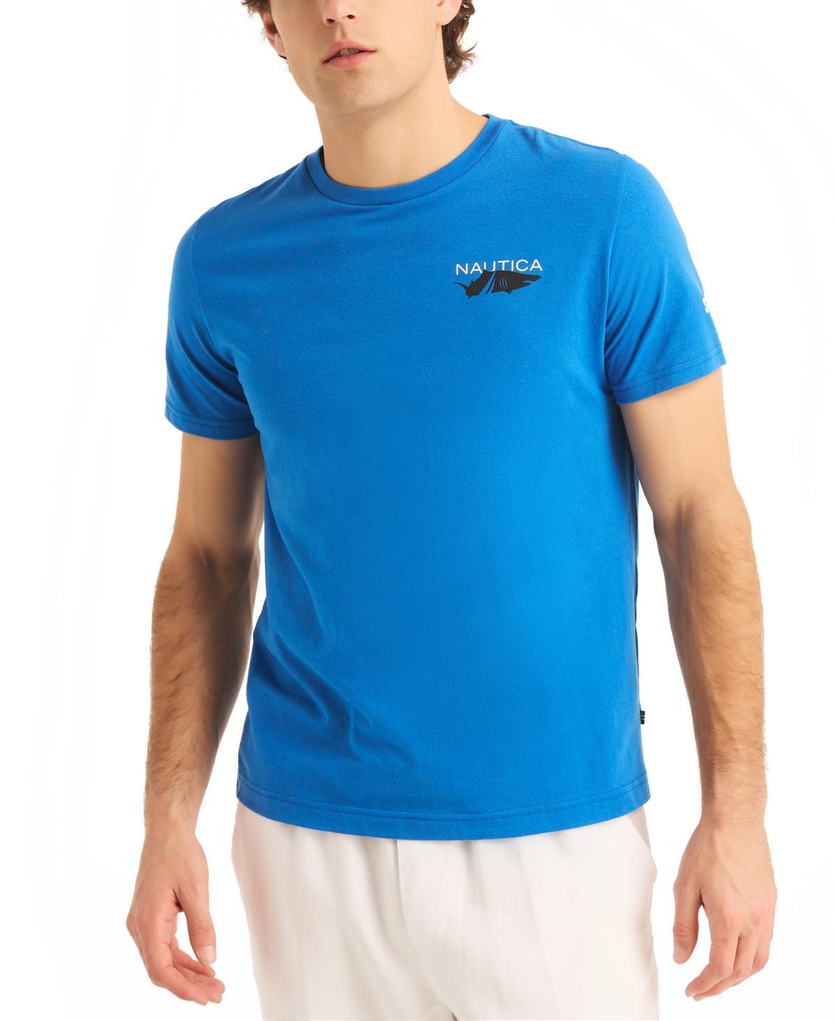 Shark Week X Nautica Mens Classic-Fit Back Graphic T-Shirt Product Image