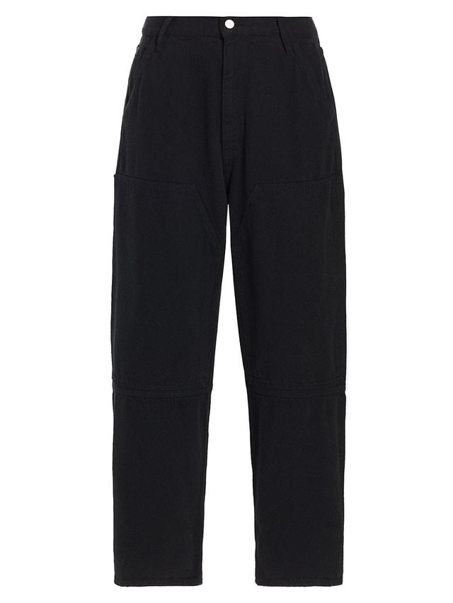 Mens Cotton Wide-Leg Pants Product Image