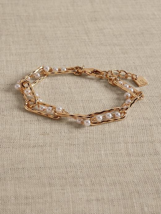 Pearl Paperclip Bracelet Product Image