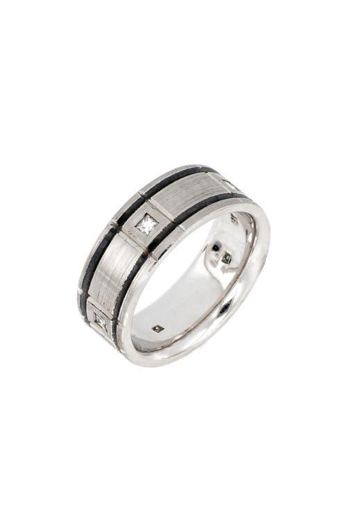 Bony Levy Mens Diamond Inset Satin Band Product Image