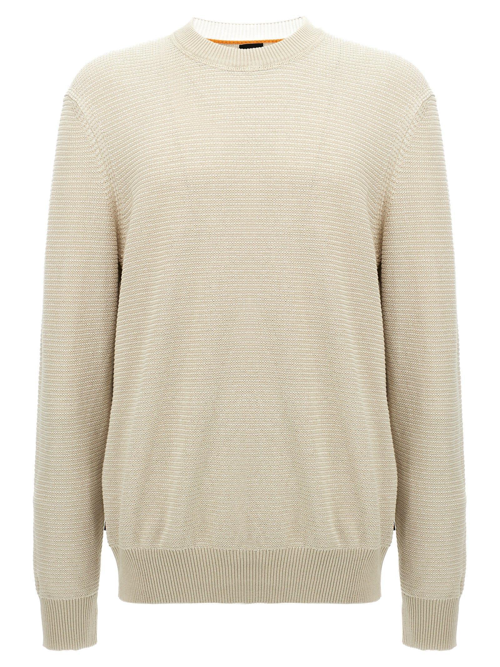 HUGO BOSS Amercury Sweater In Beige Product Image