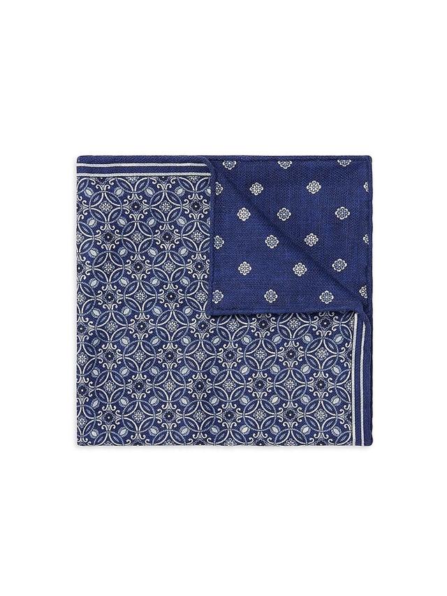 Mens Double Face Silk Pocket Square Product Image