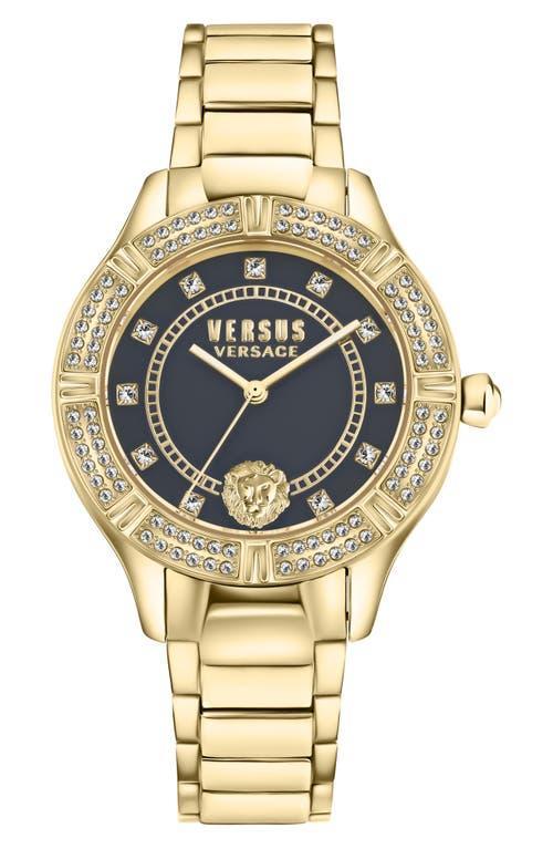 Versus Versace Womens Canton Road Gold Ion Plated Stainless Steel Bracelet Watch 36mm Product Image