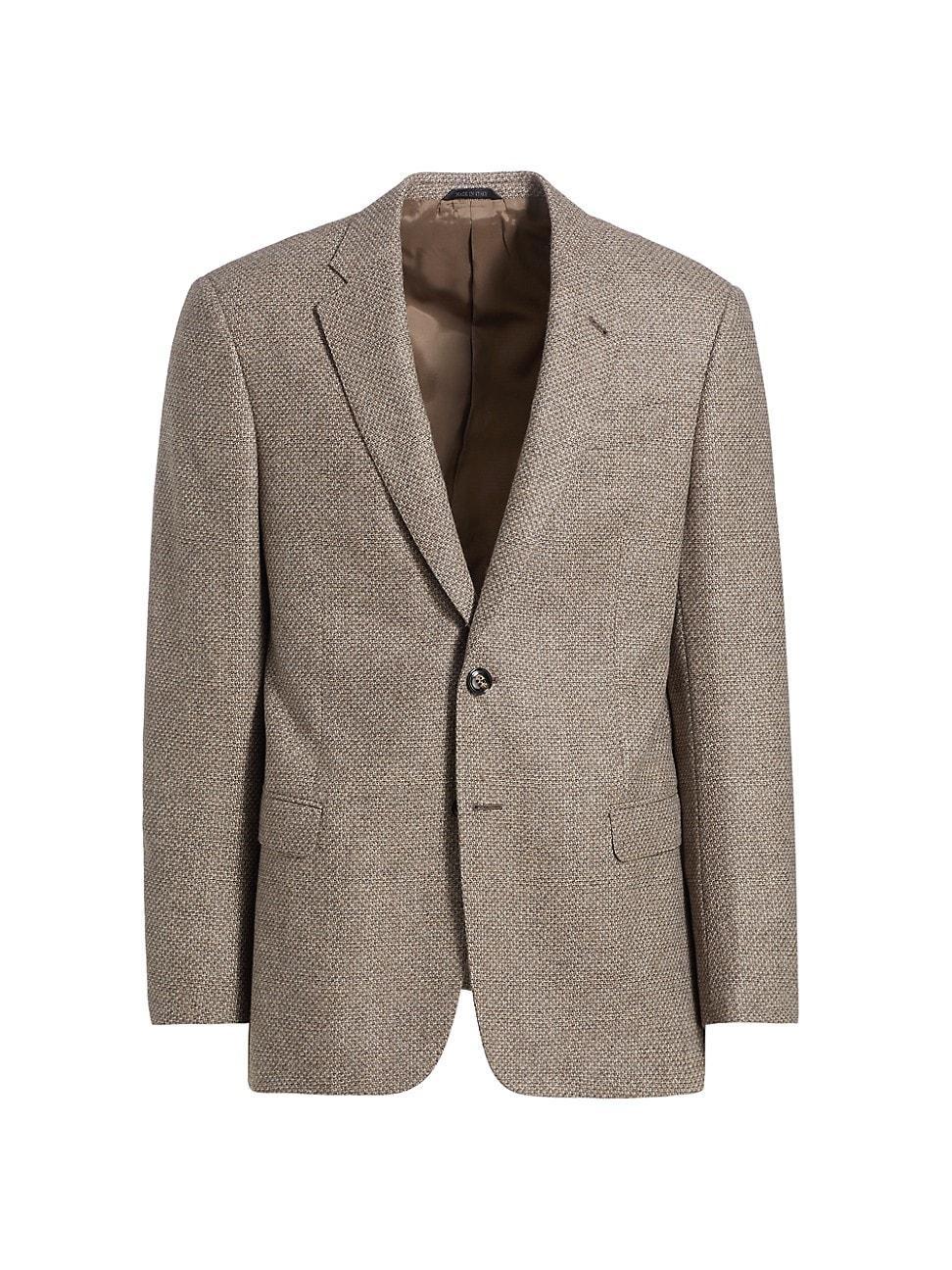 Mens Textured Wool & Cashmere Jacket Product Image