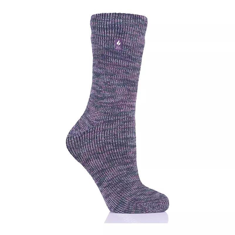 Womens Heat Holders Original 7x Warmer Multi Twist Crew Socks Product Image