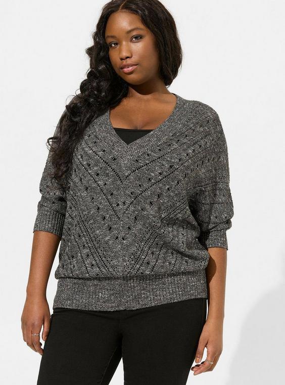 Pointelle Dolman Sweater Product Image