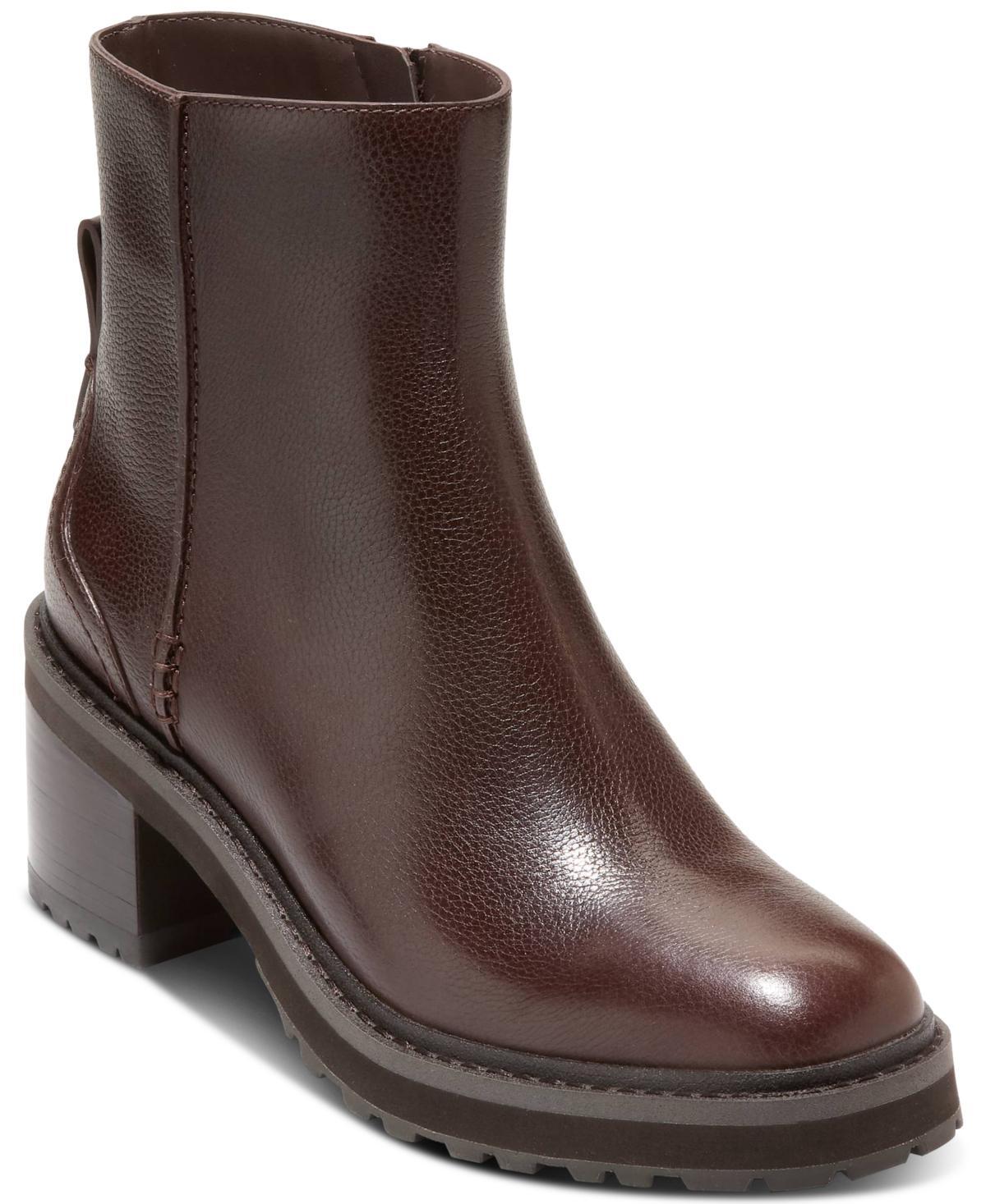 Cole Haan Womens Gillian Lug Booties Waterproof - Brown Size 10.5 Product Image