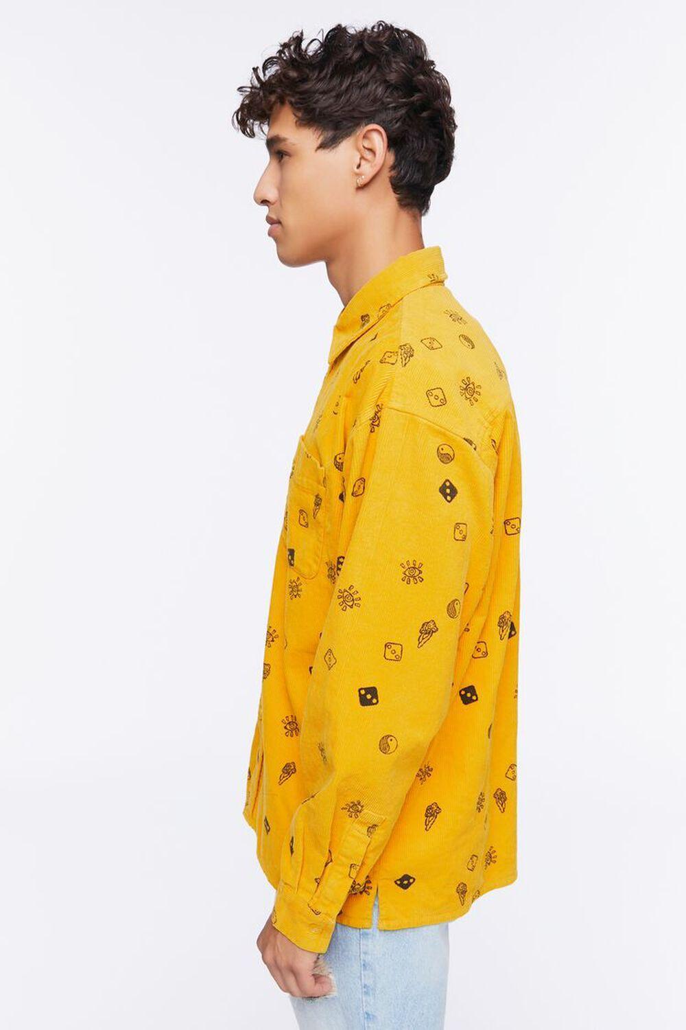 Dice Print Corduroy Shirt | Forever 21 Product Image