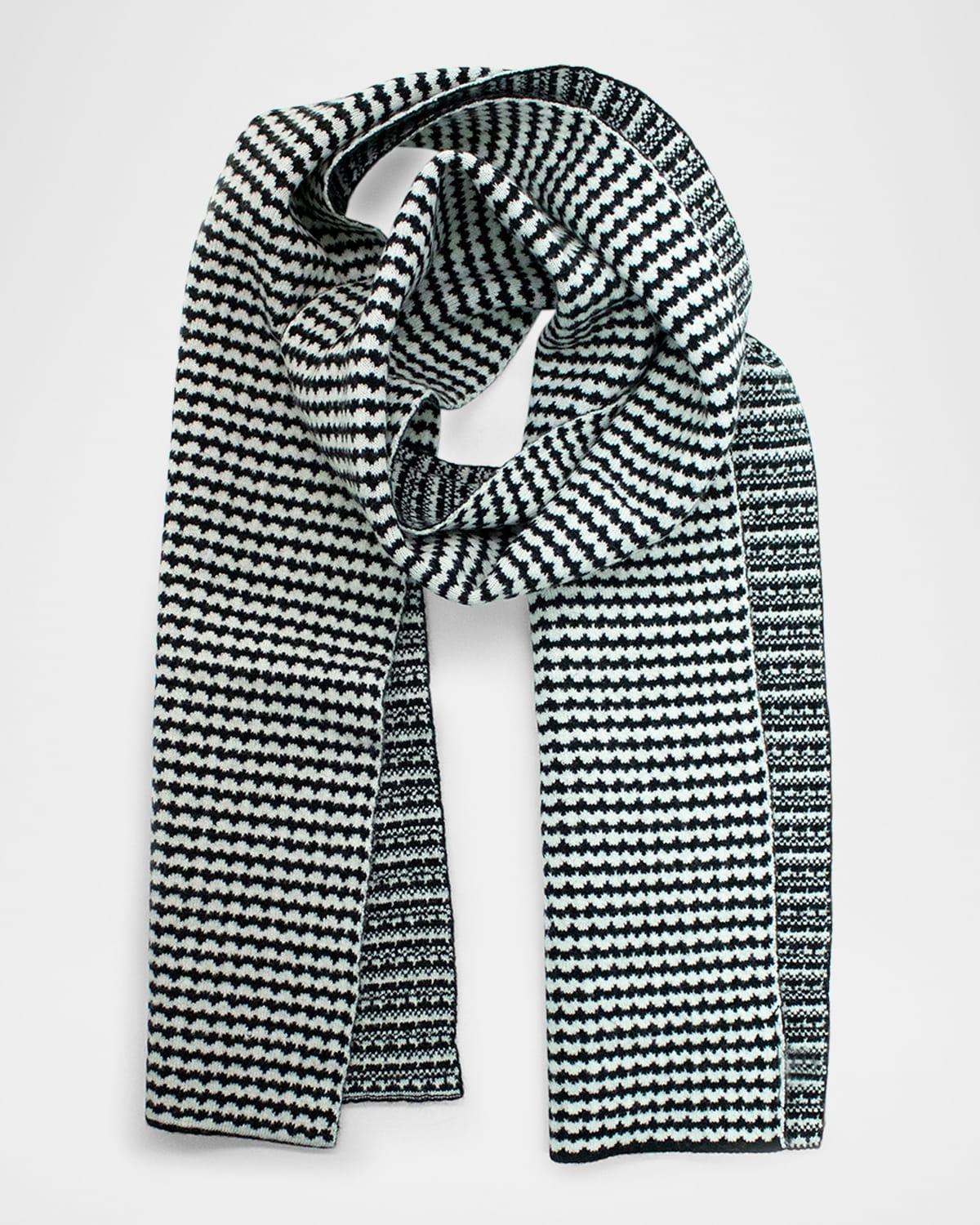 Men's Jacquard Scarf with Design Product Image