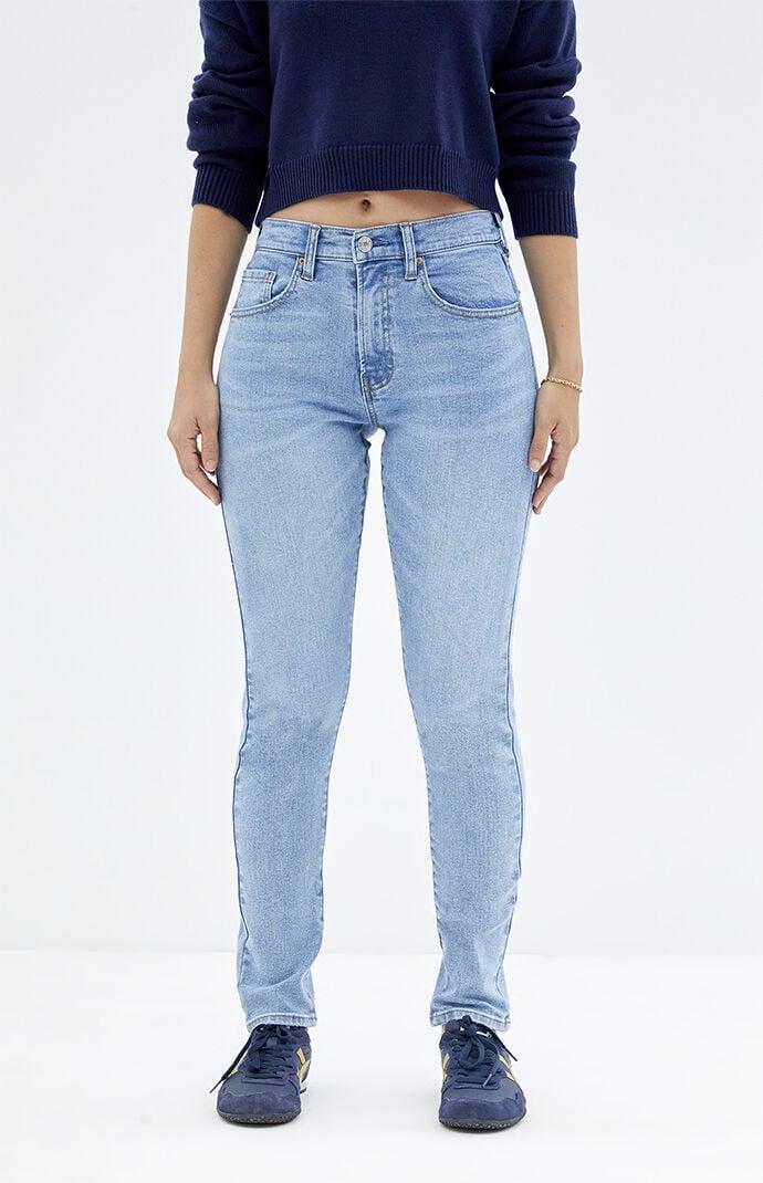 Women's Stretch Light Indigo Skinny Jeans Product Image