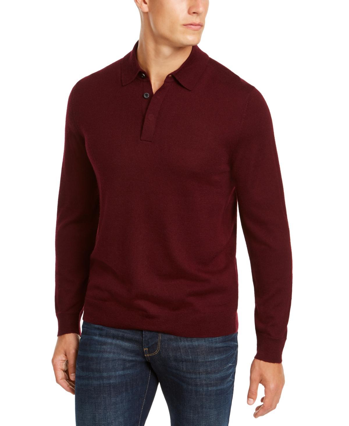 Club Room Mens Merino Wool Blend Polo Sweater, Created for Macys Product Image