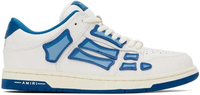 Blue & White Chunky Skel Top Low Sneakers In Air Blue Product Image