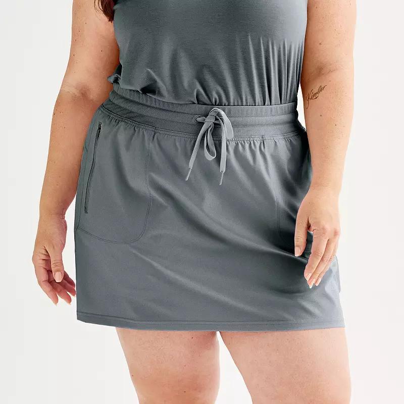 Plus Size Tek Gear 6 Stretch Woven Drawstring Skort, Womens Product Image