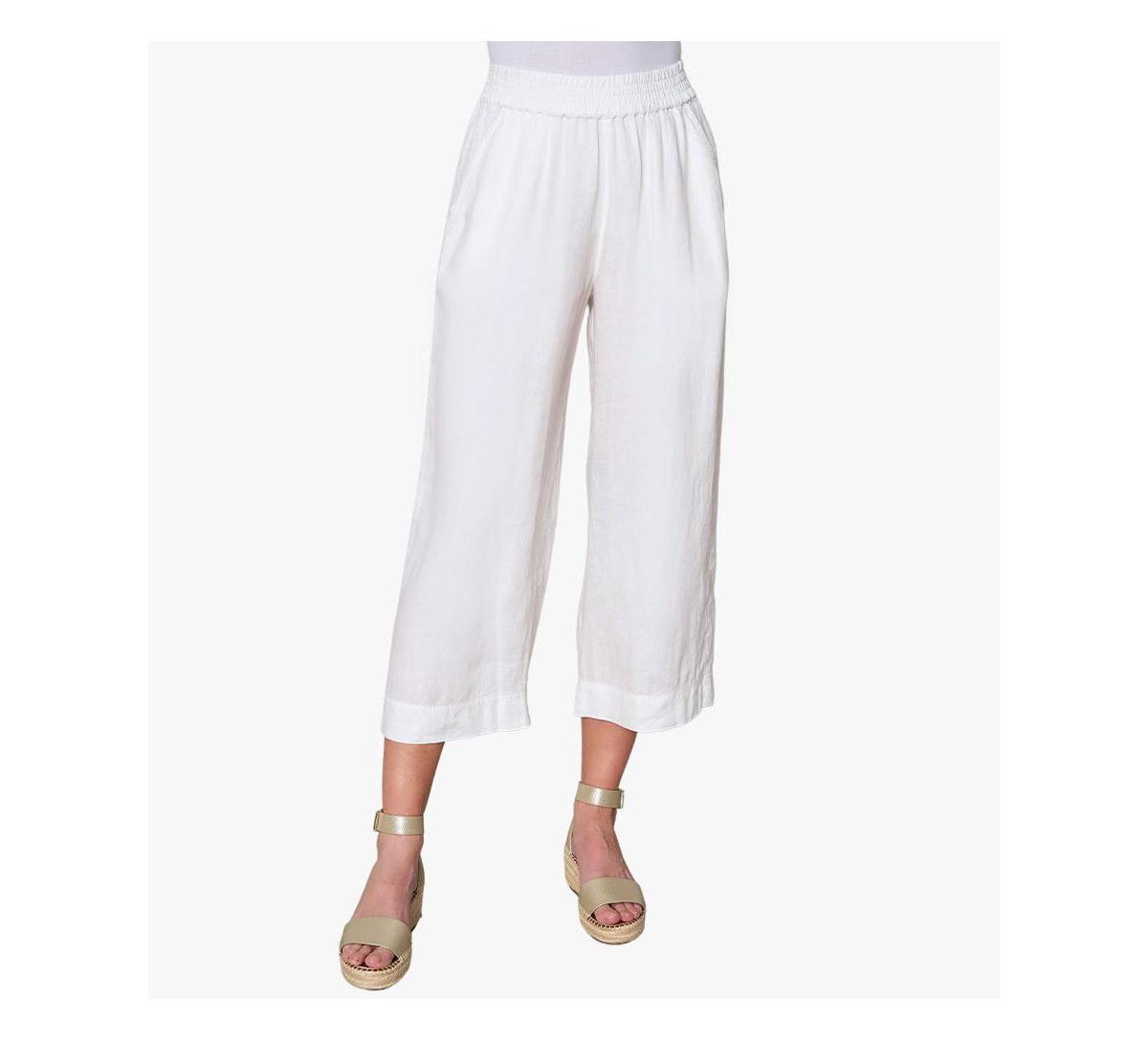 Stella Carakasi Womens Pull On Linen City Pants Product Image