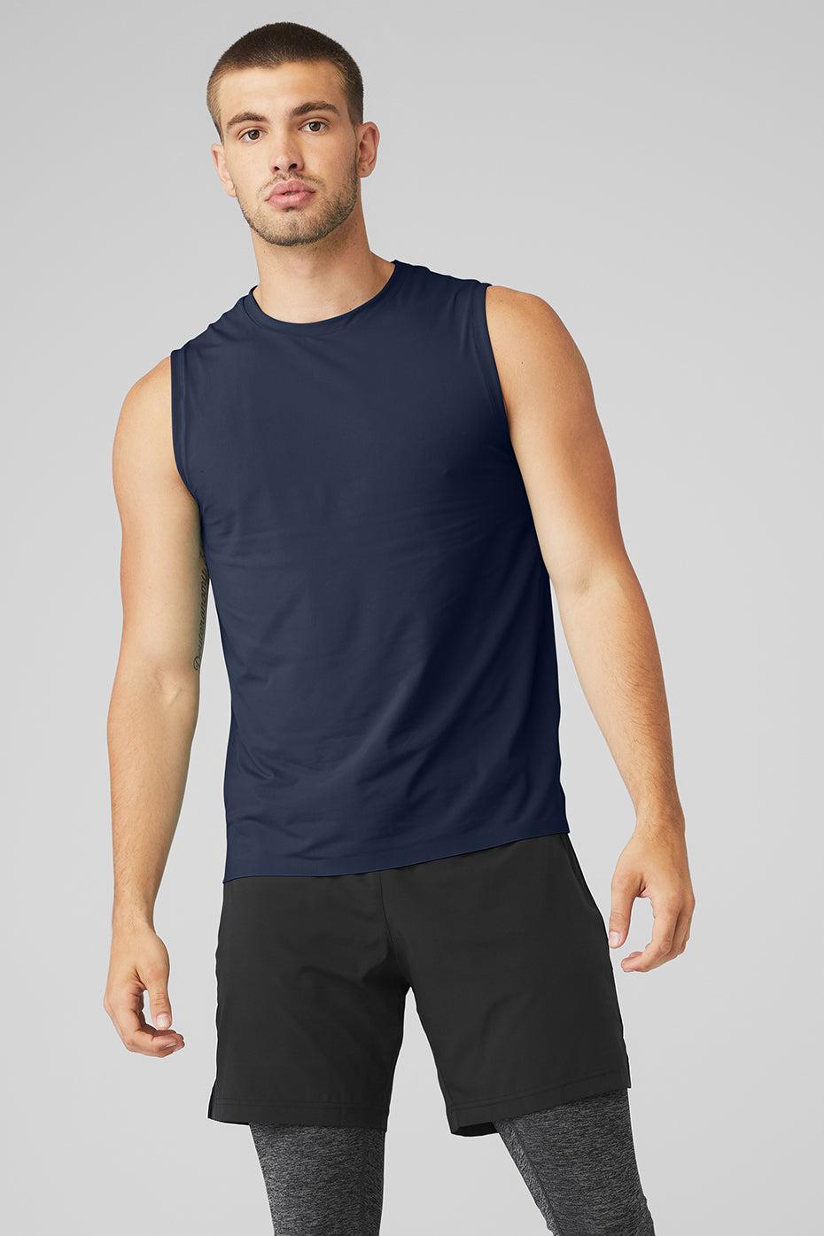 Idol Performance Tank - Navy Male Product Image