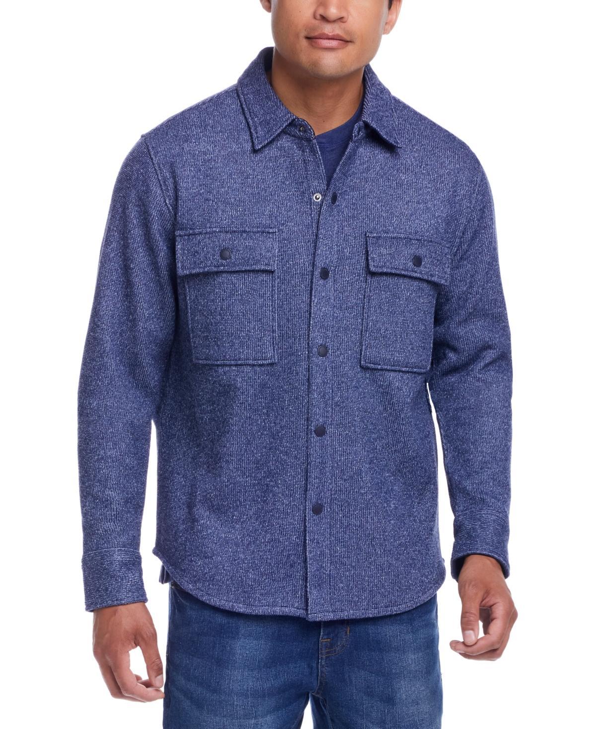 Weatherproof Vintage Mens Mixy Regular-Fit Fleece-Lined Shirt Jacket, Created for Macys Product Image