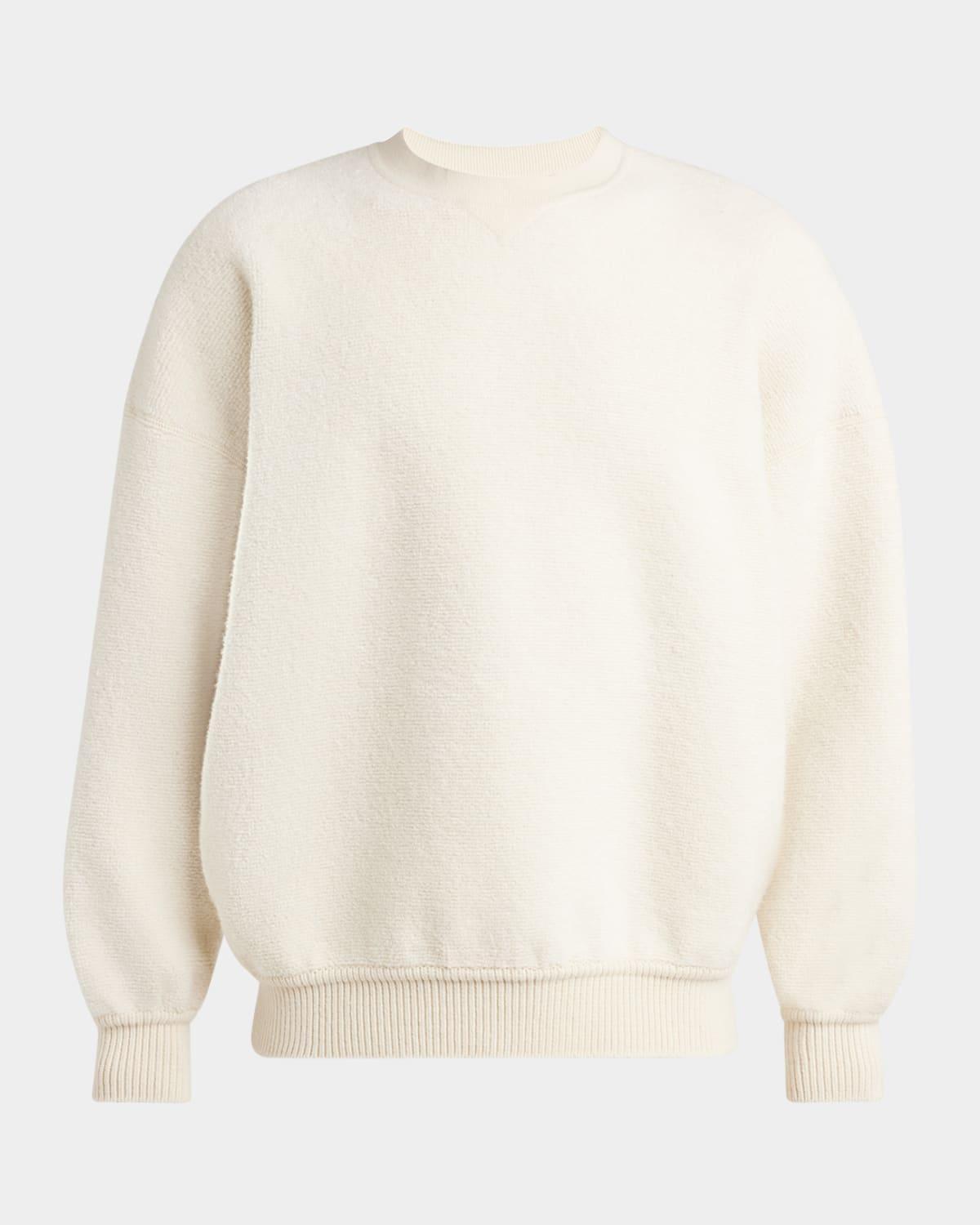 Mens Cocooning Wool and Cashmere Crewneck Sweater Product Image