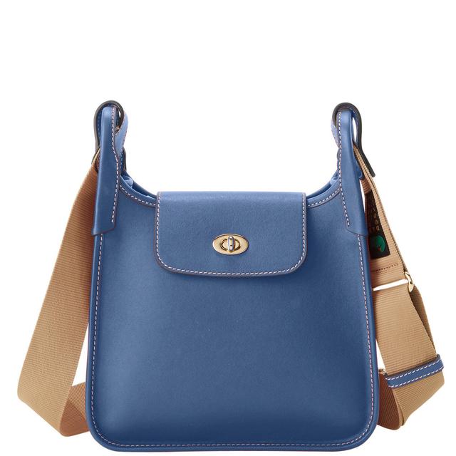 Dooney & Bourke Womens Penrose 2 Leather Messenger 25 Bag in Denim Product Image