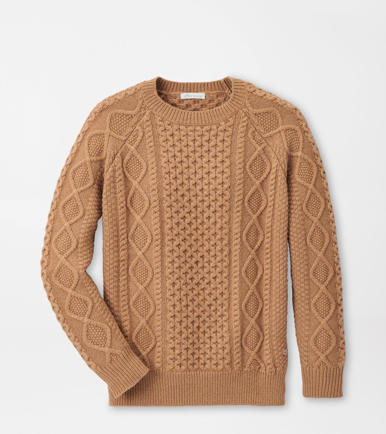 Grace Cable Knit Crew Sweater Product Image