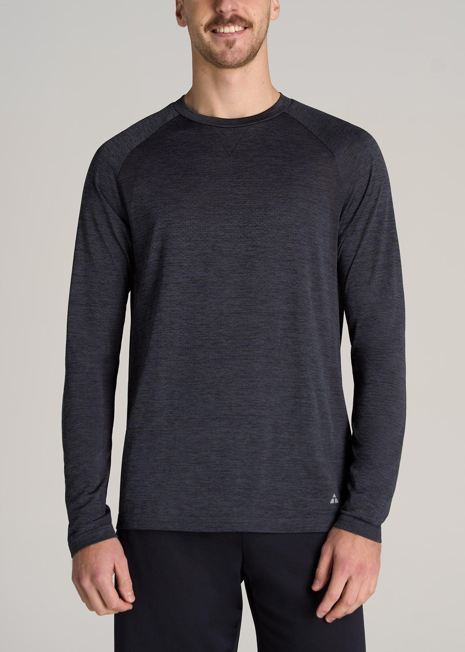 A.T. Performance MODERN-FIT Raglan Shirt for Tall Men in Charcoal Mix Product Image