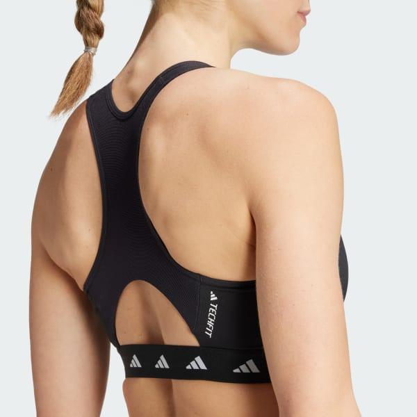 Powerimpact Training Medium-Support Techfit High-Neck Zip Bra Product Image