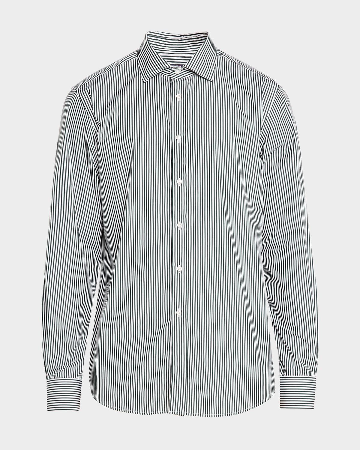 Mens Aston Striped Poplin Shirt Product Image