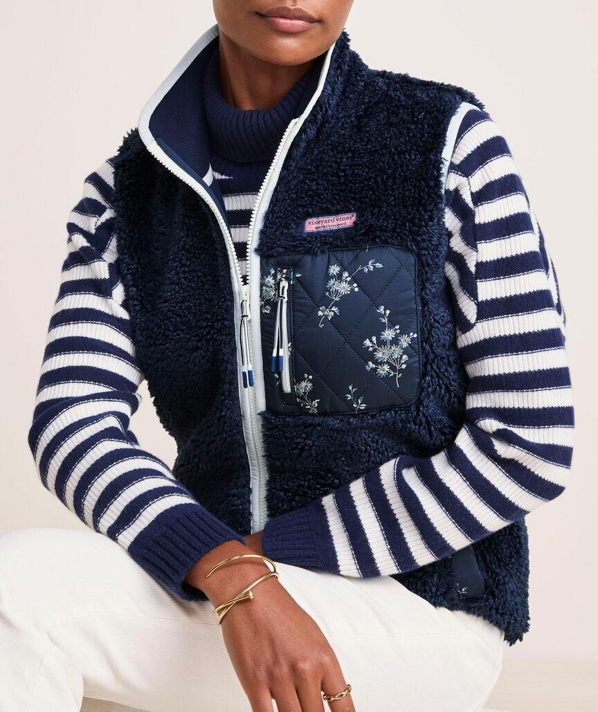 Heritage High-Pile Fleece Mixed Print Vest Product Image