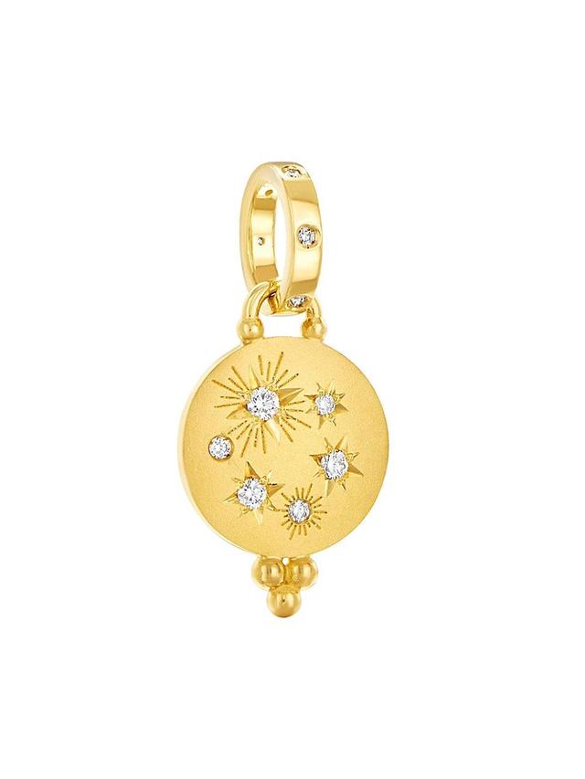 Womens Cosmos 18K Yellow Gold & Diamond Pendant Product Image