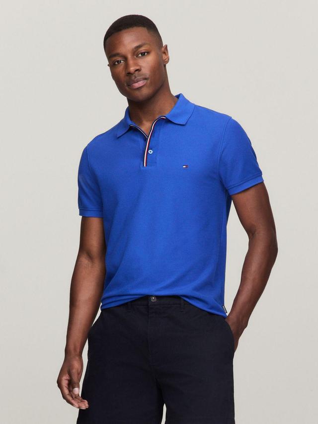 Tommy Hilfiger Men's Slim Fit Stripe Placket Polo Product Image