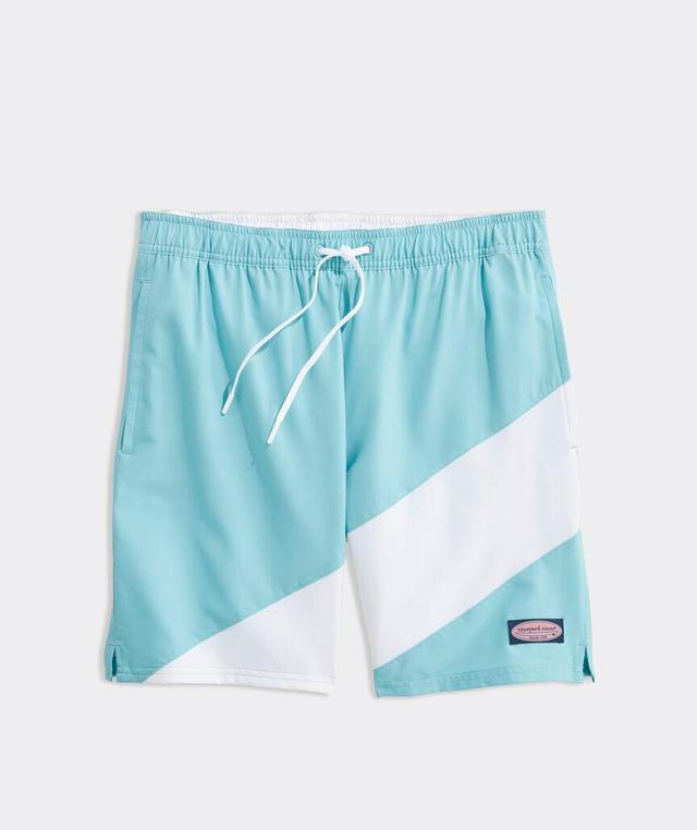 7 Inch Colorblock Chappy Swim Trunks Product Image