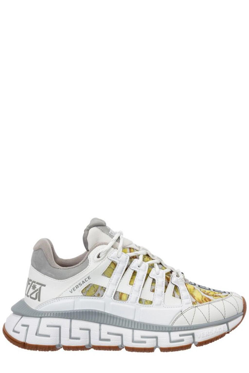 Tgreca Sneakers In Mix Of Materials In Bianco Product Image