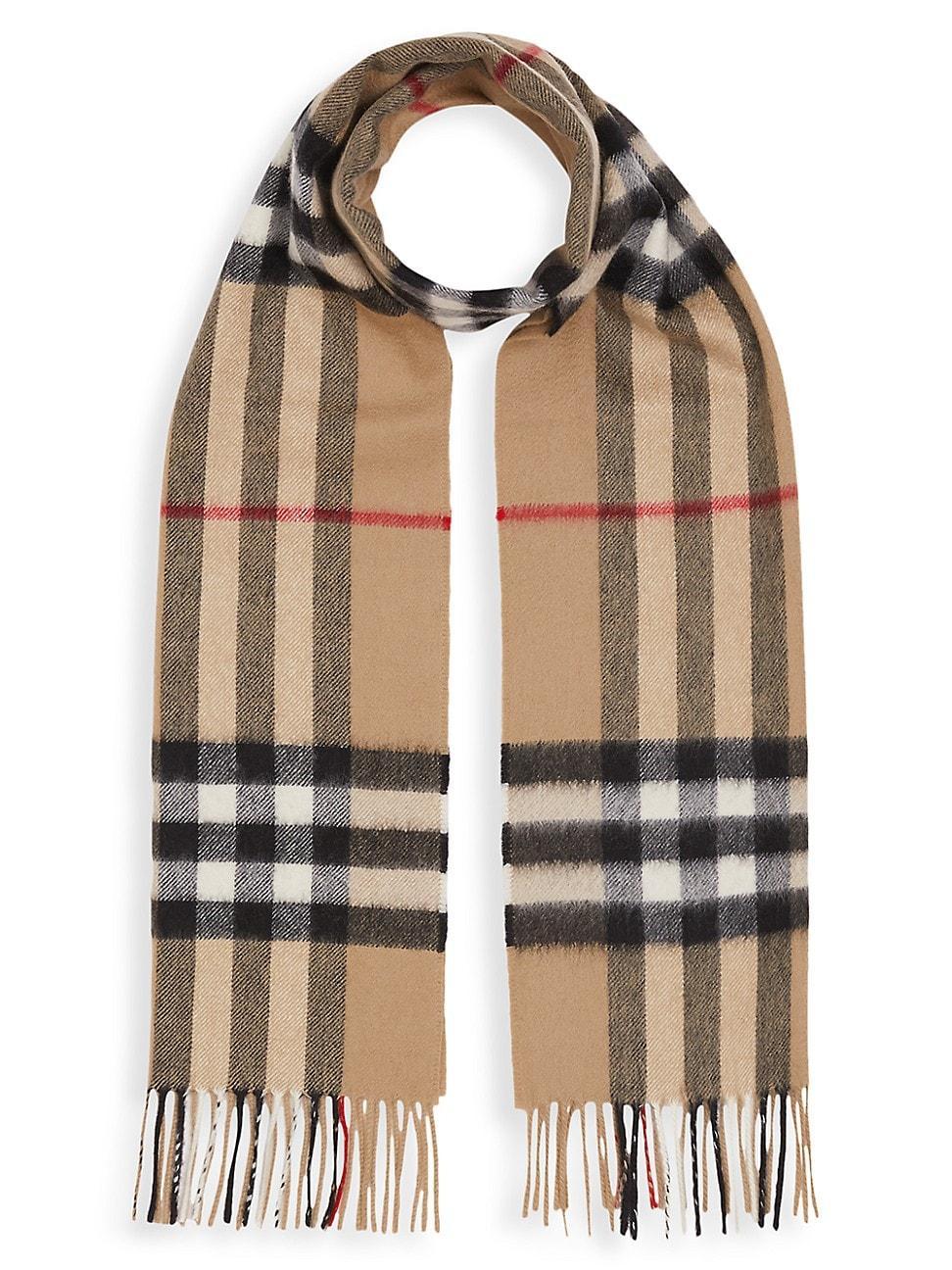 Womens The Classic Check Cashmere Scarf Product Image