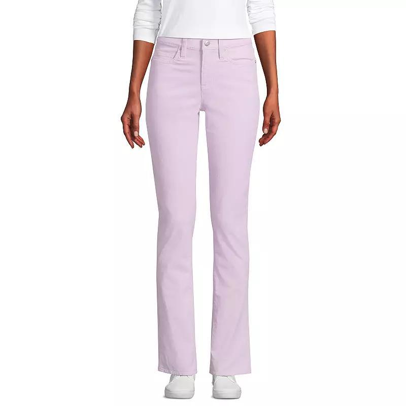 Womens Lands End Mid-Rise Straight Leg Corduroy Pants Misty Purple Product Image