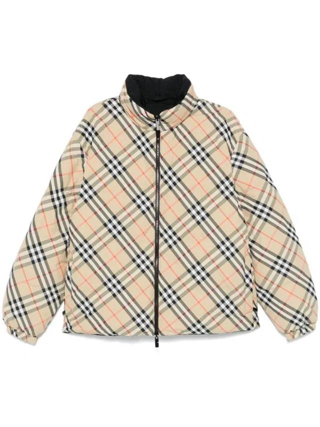 BURBERRY Reversible Down Jacket In Neutral Product Image