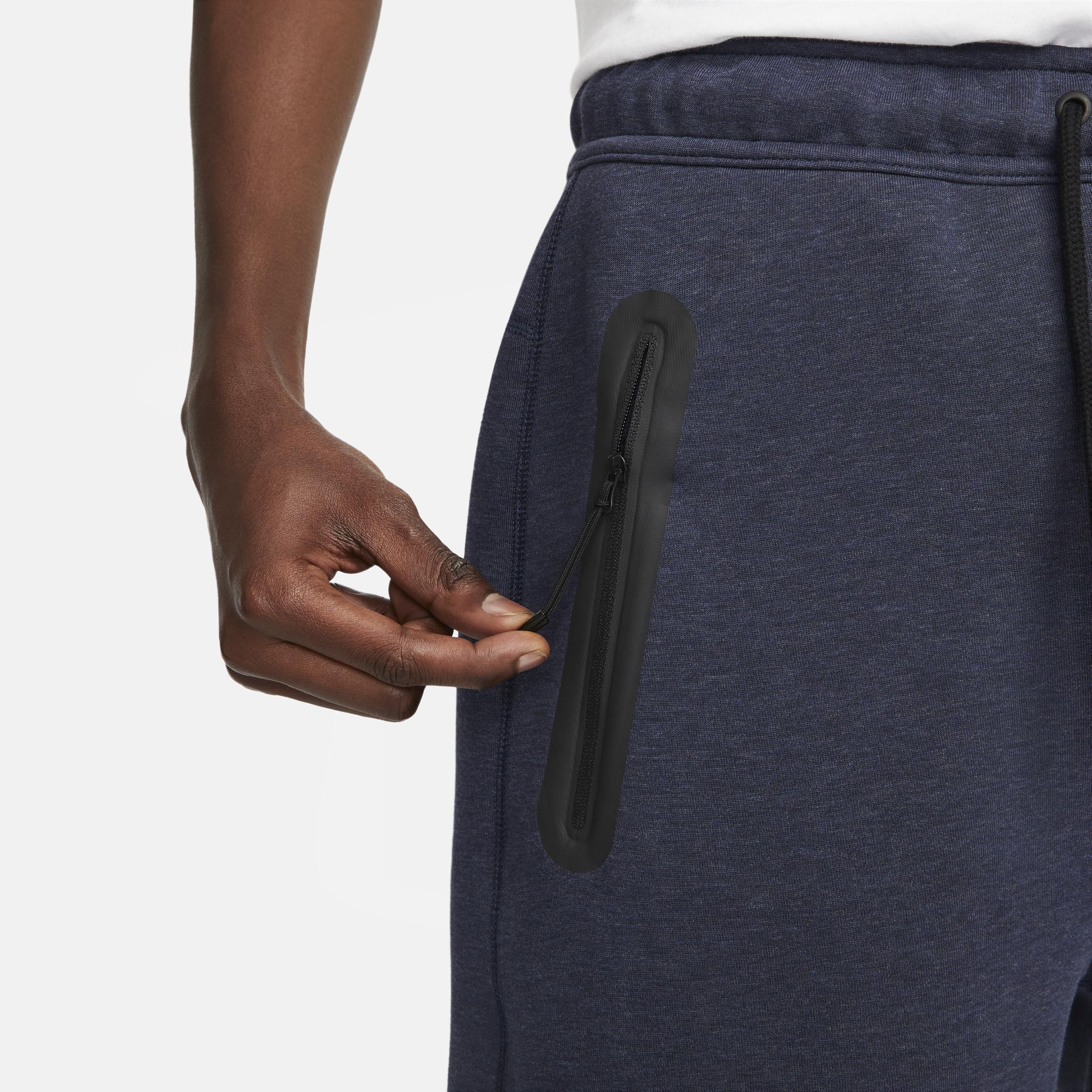 NIKE Tech Fleece Open Hem Pants In Obsidianheather/black Product Image