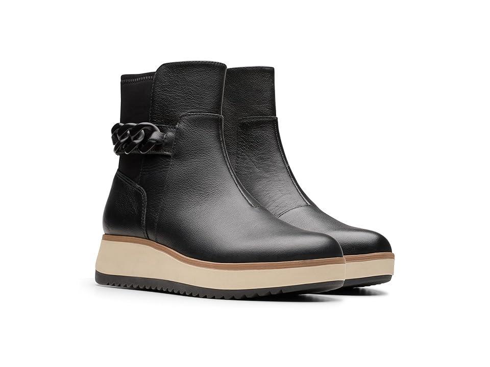 Clarks Zylah Rose Leather) Women's Boots Product Image