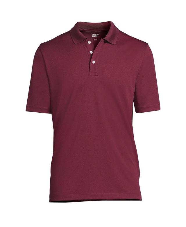 Lands End Mens School Uniform Short Sleeve Solid Active Polo Shirt Product Image