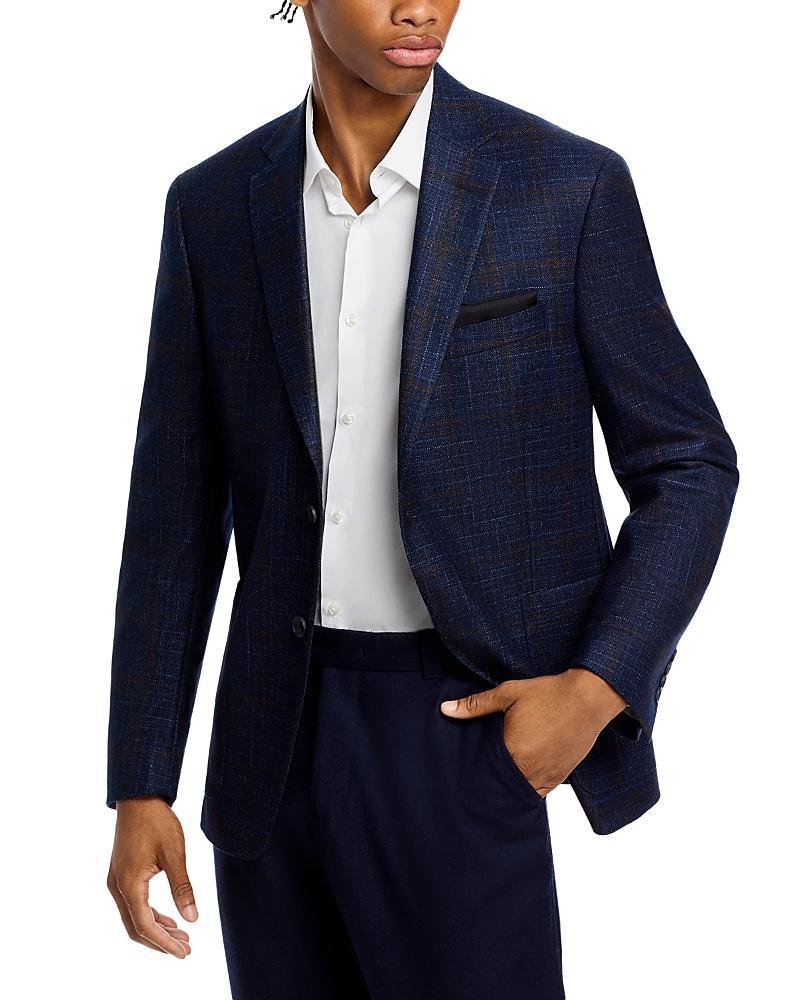 The Mens Store at Bloomingdales Loro Piana Fabric Wool Silk & Cashmere Plaid Regular Fit Sport Coat - Exclusive Product Image