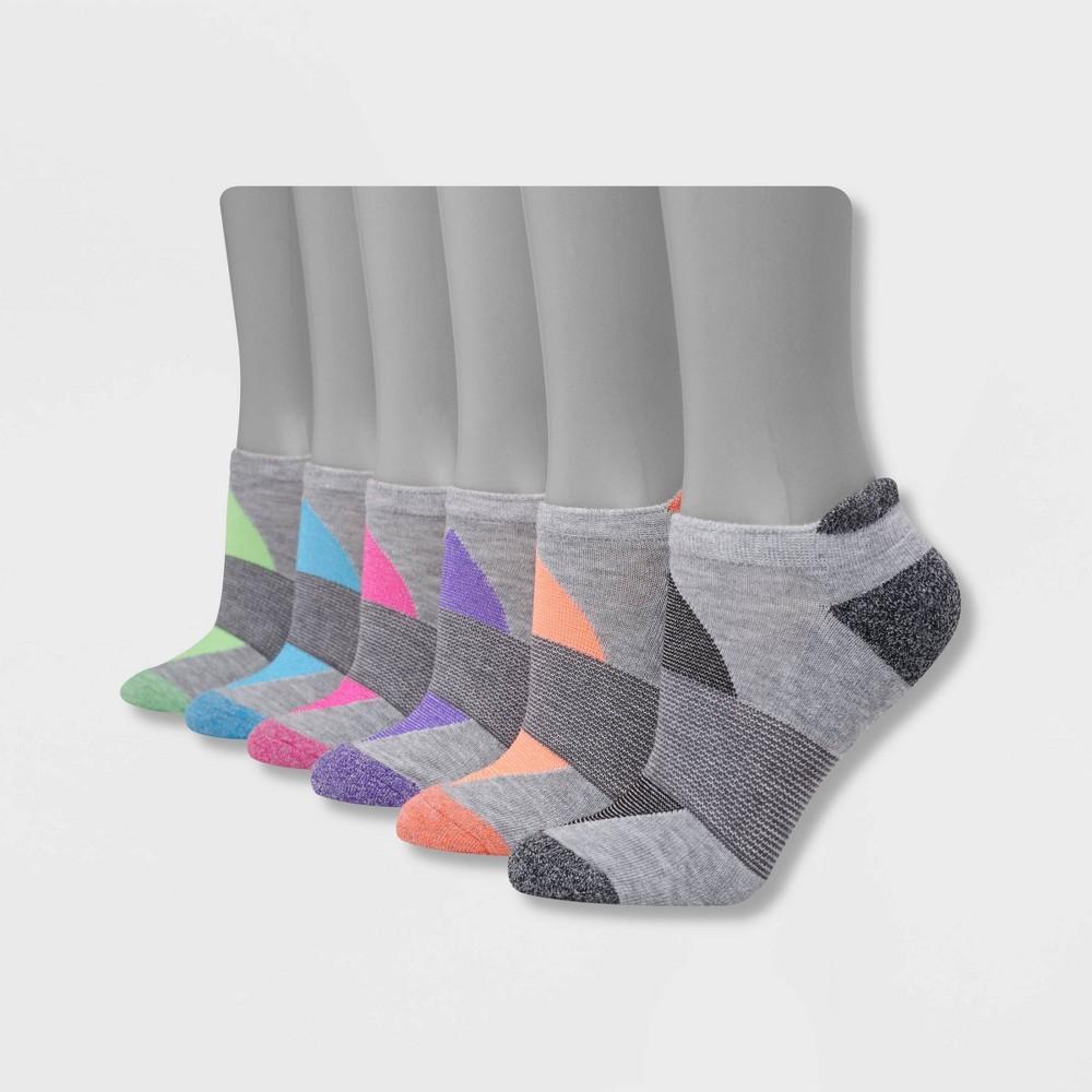 Hanes Performance Womens Cushioned 6pk No Show Tab Athletic Socks 5-9 Product Image