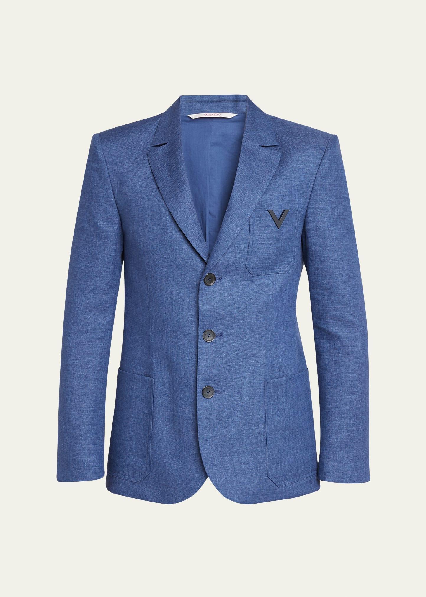 Mens Lightweight Linen Sport Jacket Product Image