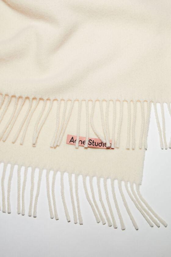 Fringe wool scarf - oversized Product Image