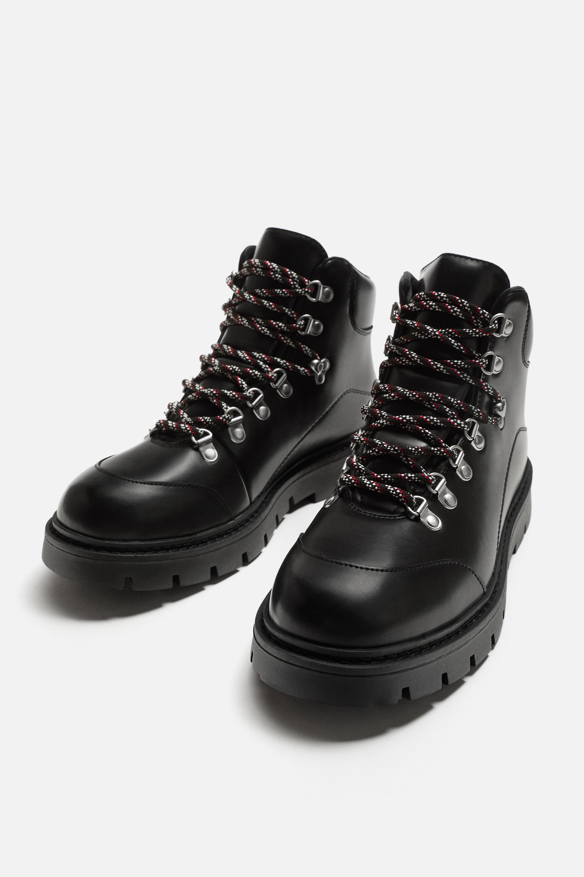 CHUNKY LACE-UP BOOTS Product Image